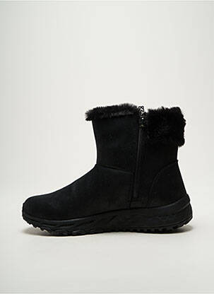 Botine/ghete vârf rotund toc plat până la 3 cm negru SKECHERS femeie