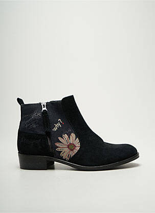 Botine/Ghete negru DESIGUAL femeie