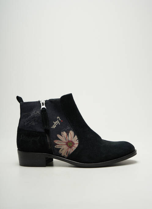 Botine/Ghete negru DESIGUAL femeie