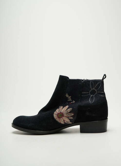 Botine/Ghete negru DESIGUAL femeie