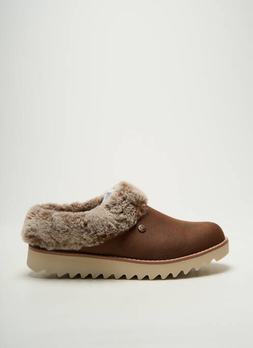 Papuci/Pantofi de casă maro SKECHERS femeie