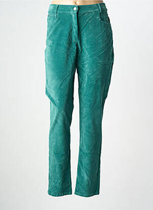 Pantalon drept elasticitate mărime normală verde GUY DUBOUIS femeie