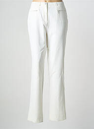 Pantalon drept elasticitate mărime normală alb GUY DUBOUIS femme