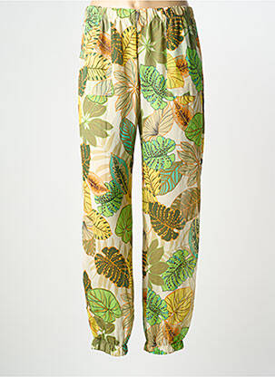 Pantalon drept verde QUATRE VINGT JOURS femeie