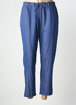Pantalon 7/8 elasticitate mărime normală albastru GUY DUBOUIS femeie