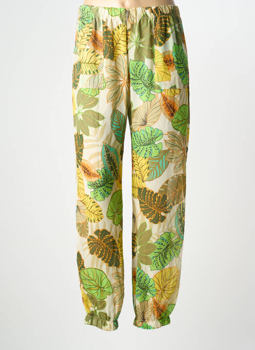 Pantalon drept verde QUATRE VINGT JOURS femeie