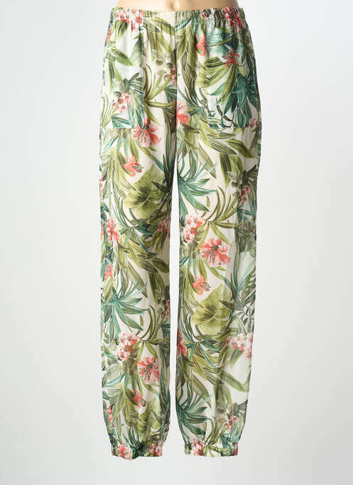 Pantalon drept verde QUATRE VINGT JOURS femeie