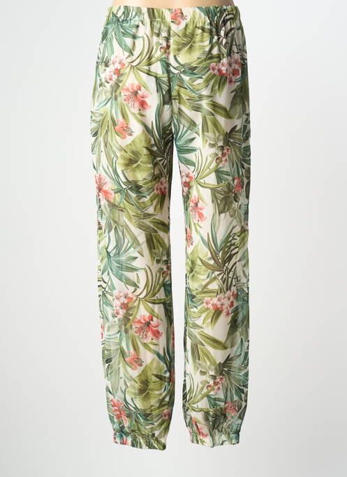 Pantalon drept verde QUATRE VINGT JOURS femeie