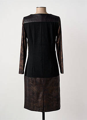 Rochie midi imprimeu fantezie mâneci lungi maro MERI & ESCA femeie