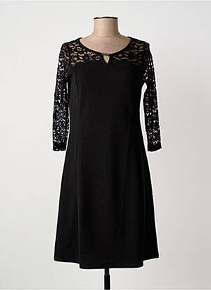 Rochie midi mâneci 3/4 mâneci 3/4 negru GUY DUBOUIS femeie