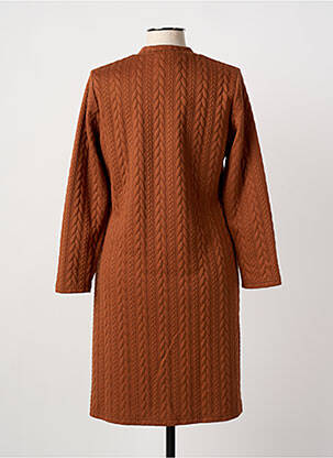 Rochie midi mâneci lungi mâneci lungi maro MERI & ESCA femeie