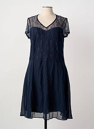 Rochie midi mâneci scurte mâneci scurte albastru GREGORY PAT femeie