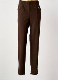 Jegging țesătură jersey talie înaltă maro GRIFFON femme