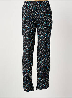 Pantalon drept țesătură poplin talie înaltă negru MERI & ESCA femme