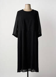 Rochie lungă mâneci lungi mâneci lungi negru IMPULSION femme