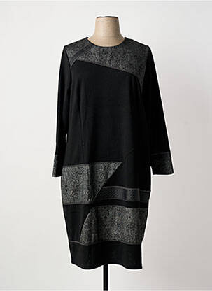 Rochie midi mâneci lungi mâneci lungi negru GUY DUBOUIS femeie