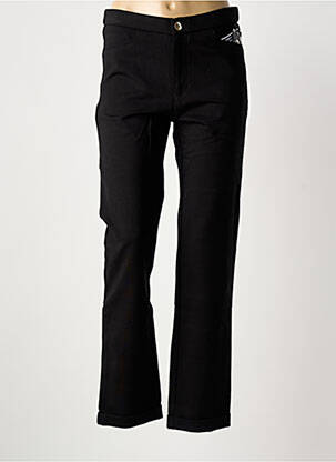 Pantalon slim elasticitate mărime normală negru WALTRON femeie