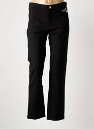 Pantalon slim elasticitate mărime normală negru WALTRON femme