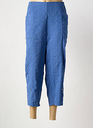 Pantalon trei sferturi albastru GRIFFON femeie