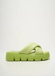 Mulete/saboți vârf deschis toc de 4 la 6 cm verde STEVE MADDEN femme