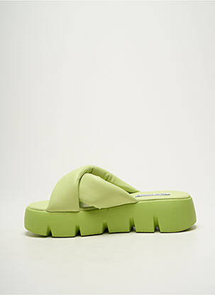 Mulete/saboți vârf deschis toc de 4 la 6 cm verde STEVE MADDEN femeie