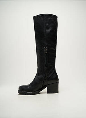 Cizme material neted toc de 4 la 6 cm negru KEB femeie
