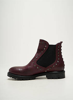 Botine/ghete material neted toc plat până la 3 cm violet KEB femeie
