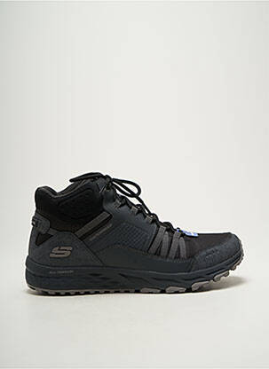 Adidași vârf rotund toc plat până la 3 cm gri SKECHERS femeie