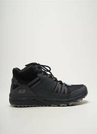 Adidași vârf rotund toc plat până la 3 cm gri SKECHERS femme