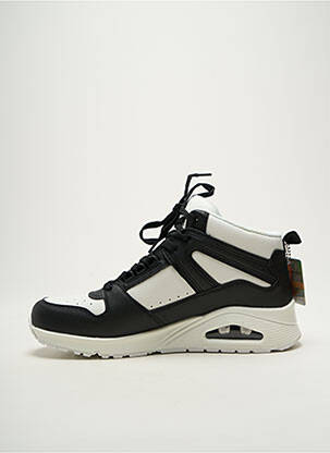 Adidași material neted toc de 4 la 6 cm negru SKECHERS femeie