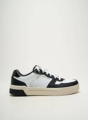 Adidași vârf rotund toc plat până la 3 cm alb SKECHERS femeie