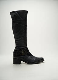 Cizme vârf ascuțit toc de 4 la 6 cm negru FRANCE MODE femme
