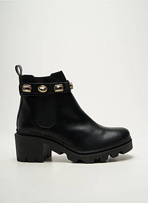 Botine/ghete material neted toc de 4 la 6 cm negru STEVE MADDEN femeie