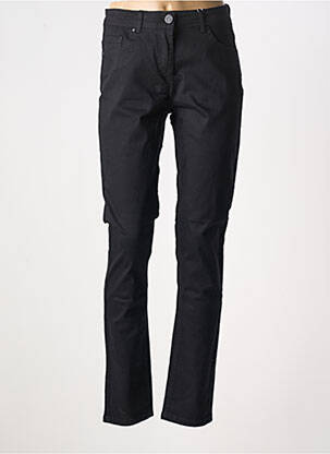Pantalon slim țesătură poplin mărime normală negru GRIFFON femeie