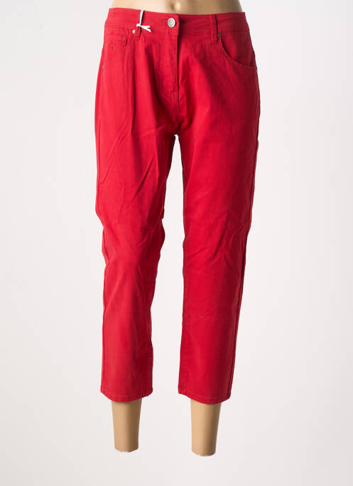 Pantalon trei sferturi roșu GRIFFON femeie