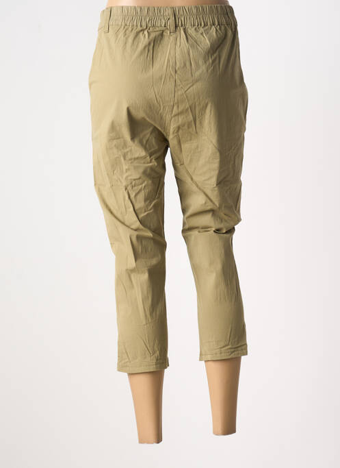 Pantalon trei sferturi elasticitate mărime normală verde GRIFFON femme