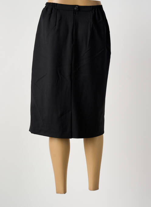 Fustă midi talie cu cleme negru GRIFFON femme