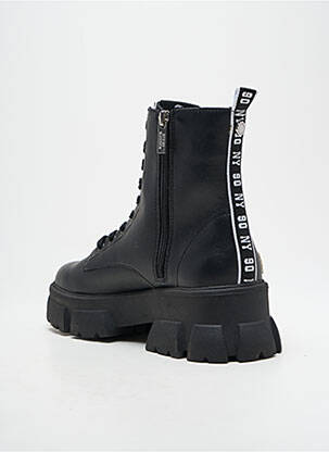 Botine/ghete țesătură satinată toc de 4 la 6 cm negru STEVE MADDEN femeie