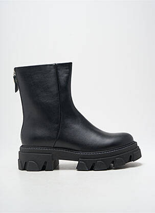 Botine/ghete țesătură satinată toc de 4 la 6 cm negru STEVE MADDEN femeie