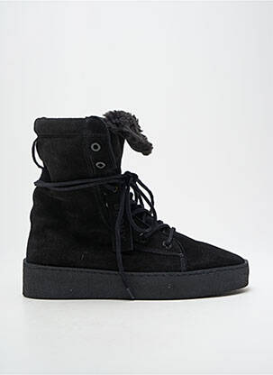 Botine/ghete umplută toc de 4 la 6 cm negru BRONX femeie