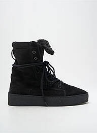 Botine/ghete umplută toc de 4 la 6 cm negru BRONX femme