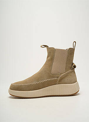 Botine/ghete nubuc toc de 4 la 6 cm bej KELARA femeie