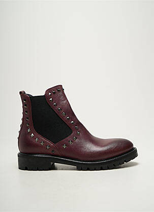 Botine/ghete material neted toc plat până la 3 cm violet KEB femeie
