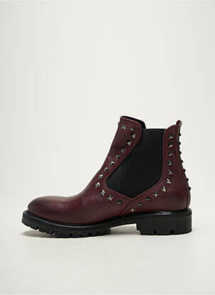 Botine/ghete material neted toc plat până la 3 cm violet KEB femeie