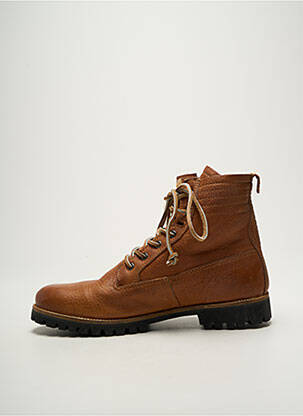 Botine/ghete material neted toc mic maro BLACKSTONE bărbat