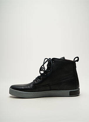Adidași material neted vârf rotund negru BLACKSTONE bărbat