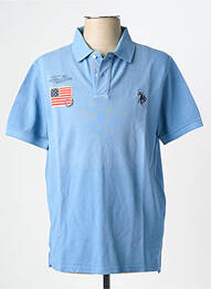 Polo croială dreaptă mâneci scurte albastru U.S. POLO ASSN homme