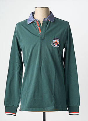 Polo mâneci lungi mâneci lungi verde CAMBRIDGE bărbat
