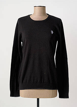 Pulover elasticitate mâneci lungi negru U.S. POLO ASSN femeie