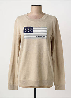 Pulover elasticitate mâneci lungi bej U.S. POLO ASSN femeie
